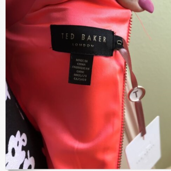 TED BAKER LONDON NEOPRENE CROSSBODY DRESS NWT - Picture 4 of 5